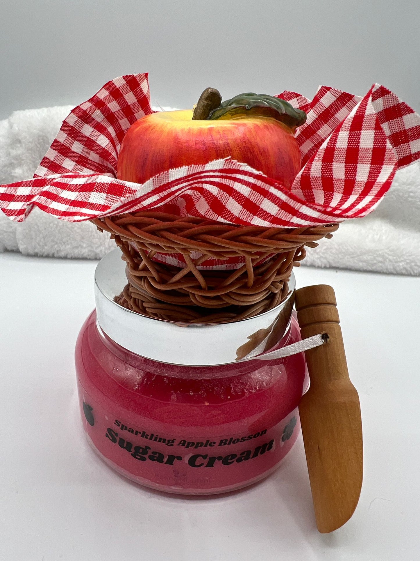 Sugar Cream and 3D Apple Soap